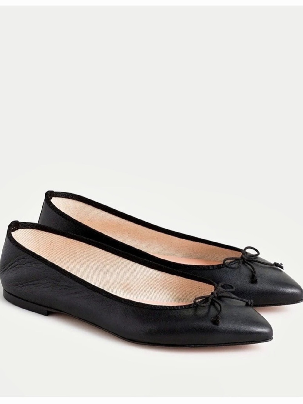 J.Crew Gemma ballet flats in leather Black US 9.5